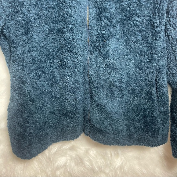 Pendleton Women Fuzzy Full Zip Sherpa Coat Jacket Sz Large - Picture 4 of 12